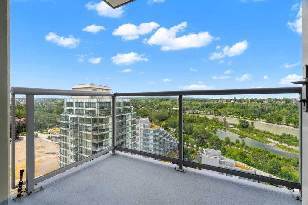 1712-222 Riverfront Avenue Sw, Calgary, AB - Outdoor With Balcony With View