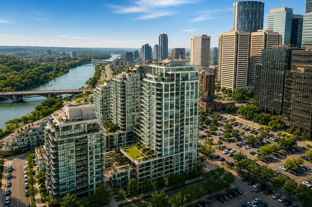 357-222 Riverfront Avenue Sw, Calgary, AB - Outdoor With View