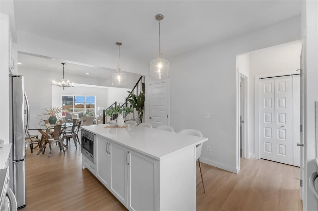 416 Lewiston Landing Ne, Calgary, AB - Indoor Photo Showing Kitchen With Upgraded Kitchen