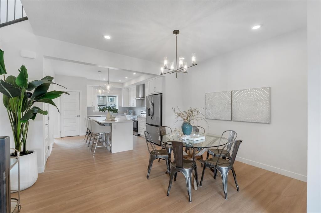 416 Lewiston Landing Ne, Calgary, AB - Indoor Photo Showing Dining Room