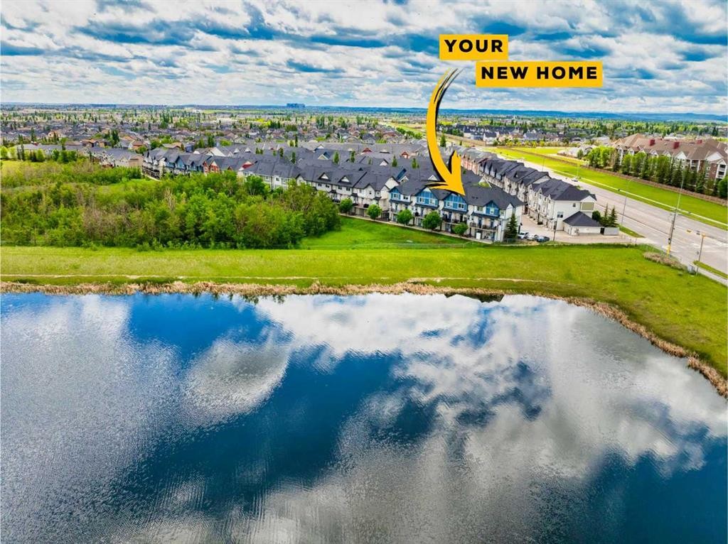 88 New Brighton Point Se, Calgary, AB - Outdoor With Body Of Water With View