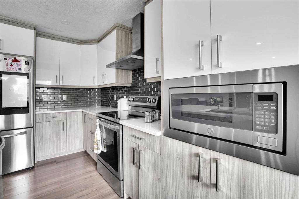 63 Saddlemont Crescent Ne, Calgary, AB - Indoor Photo Showing Kitchen With Stainless Steel Kitchen With Upgraded Kitchen