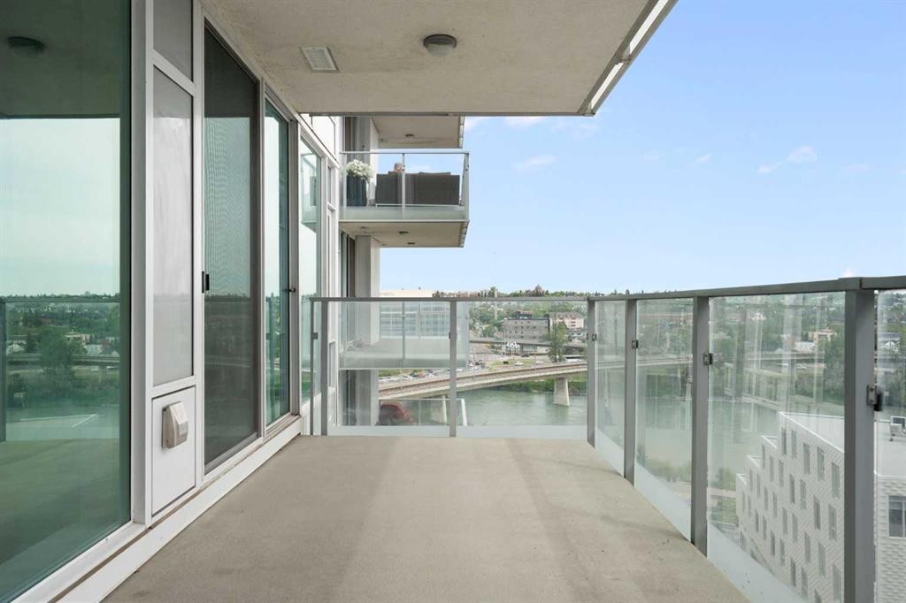 1004-519 Riverfront Avenue Se, Calgary, AB - Outdoor With Balcony With Exterior