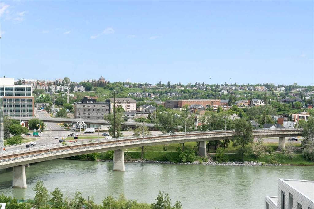 1004-519 Riverfront Avenue Se, Calgary, AB - Outdoor With Body Of Water With View