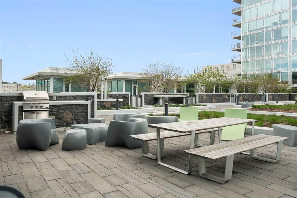 1004-519 Riverfront Avenue Se, Calgary, AB - Outdoor With Deck Patio Veranda