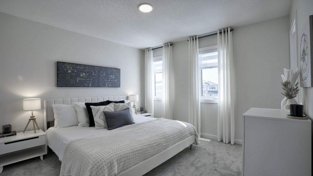311 Wolf River Drive Se, Calgary, AB - Indoor Photo Showing Bedroom