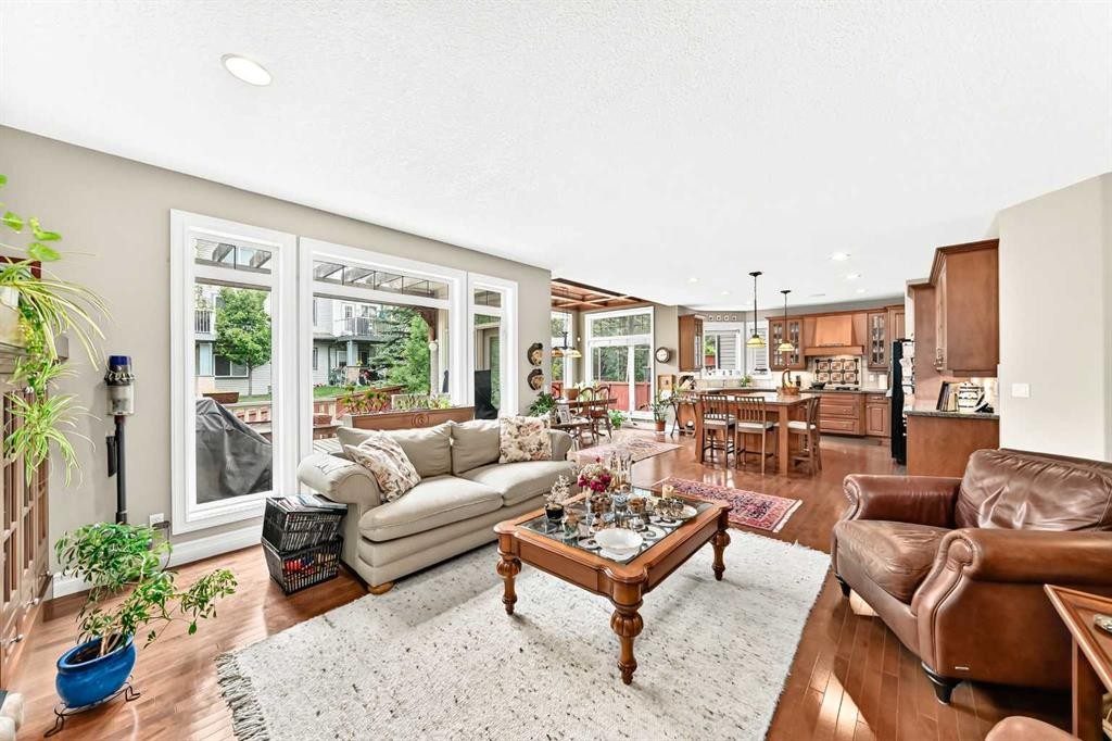 1748 Hidden Creek Way Nw, Calgary, AB - Indoor Photo Showing Living Room