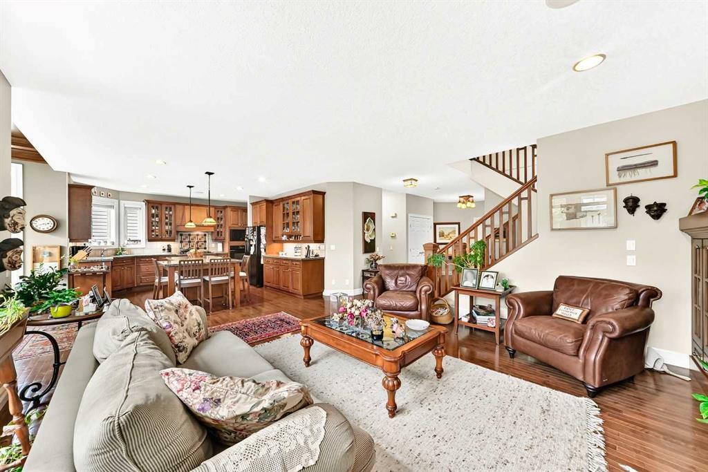 1748 Hidden Creek Way Nw, Calgary, AB - Indoor Photo Showing Living Room