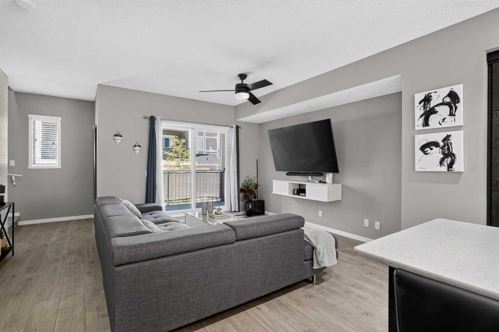 412 Nolanlake Villas Nw, Calgary, AB - Indoor Photo Showing Living Room
