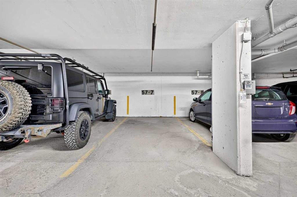 105-5105 Valleyview Park Se, Calgary, AB - Indoor Photo Showing Garage