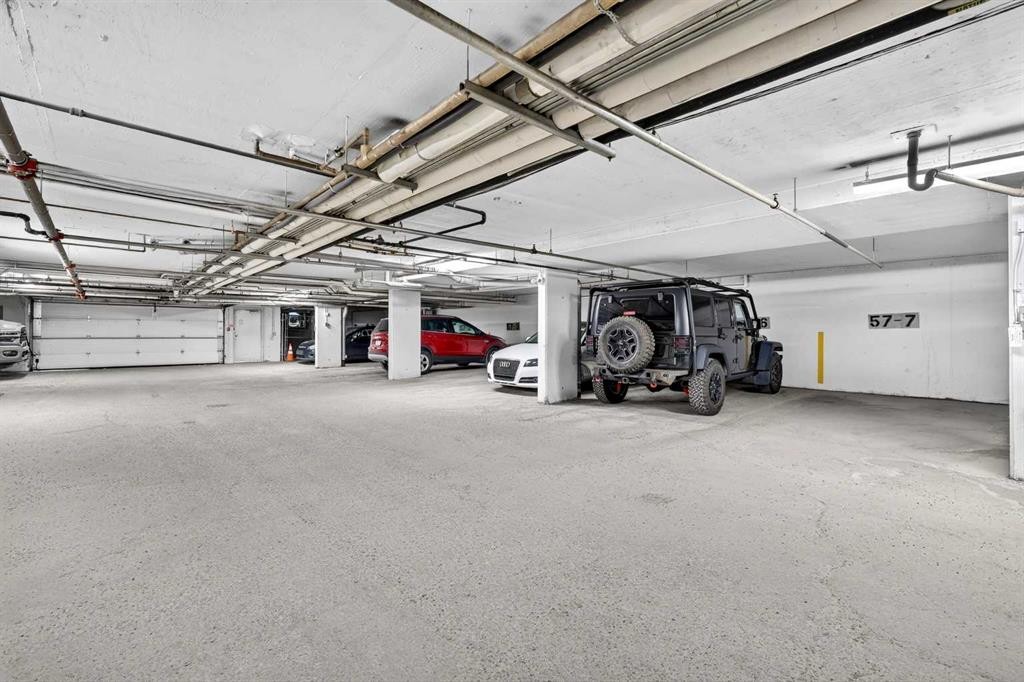 105-5105 Valleyview Park Se, Calgary, AB - Indoor Photo Showing Garage