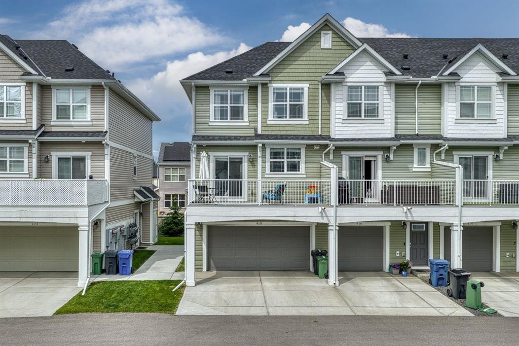 418 Copperstone Manor Se, Calgary, AB - Outdoor With Deck Patio Veranda With Facade