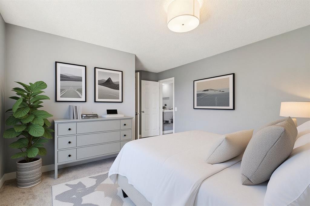 137 Prestwick Mews Se, Calgary, AB - Indoor Photo Showing Bedroom