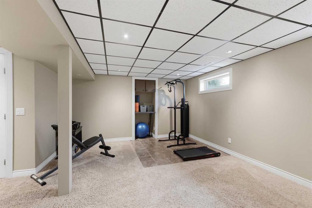 331 Queensland Circle Se, Calgary, AB - Indoor Photo Showing Gym Room