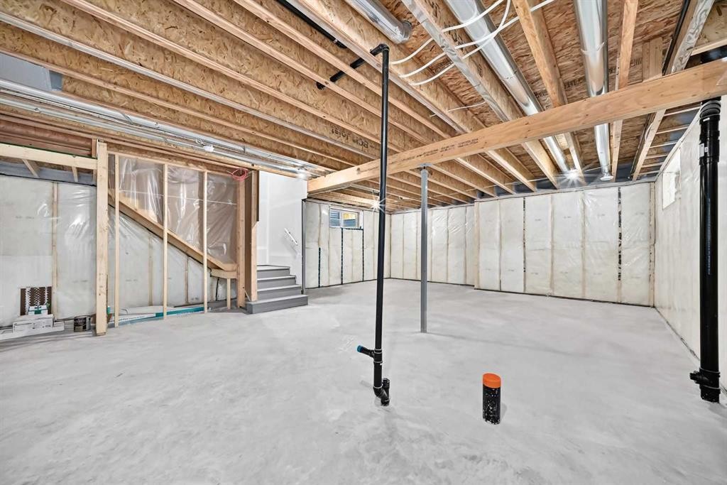 48 Creekside Path Sw, Calgary, AB - Indoor Photo Showing Basement