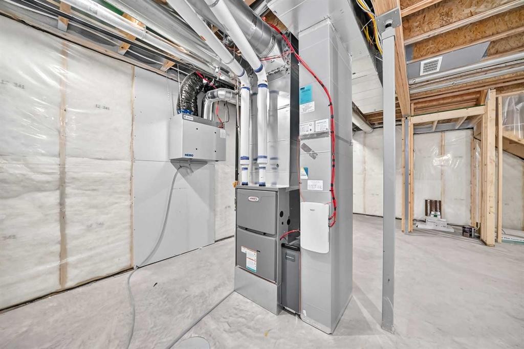 48 Creekside Path Sw, Calgary, AB - Indoor Photo Showing Basement
