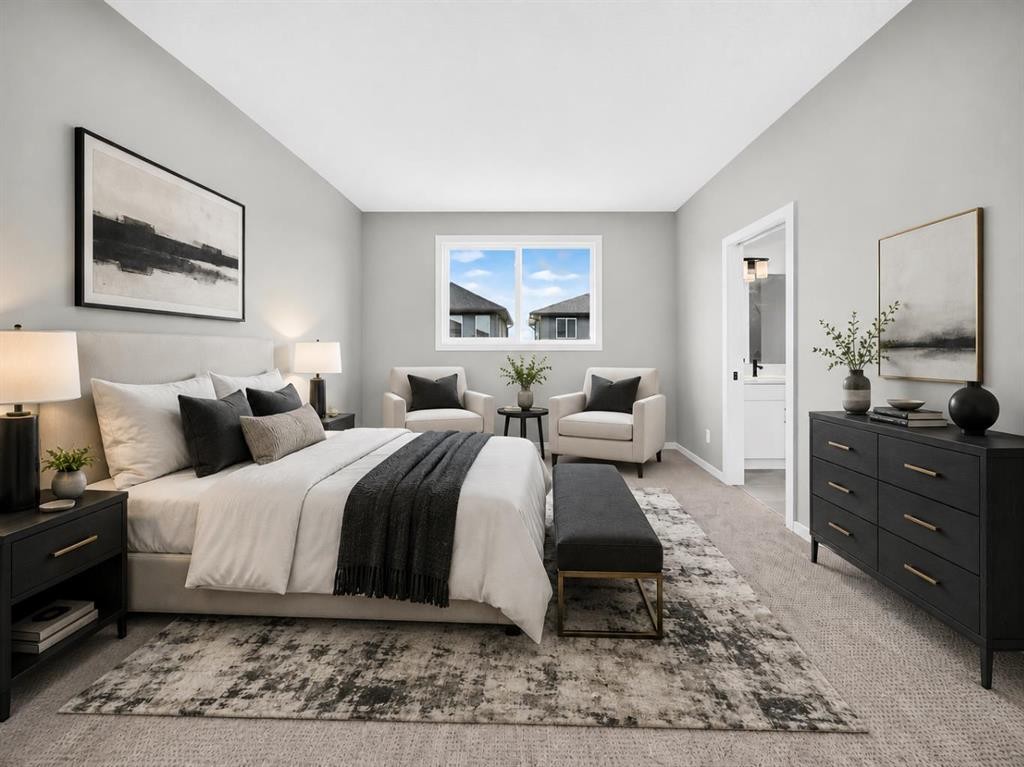 48 Creekside Path Sw, Calgary, AB - Indoor Photo Showing Bedroom