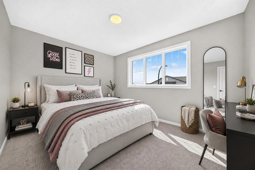 48 Creekside Path Sw, Calgary, AB - Indoor Photo Showing Bedroom