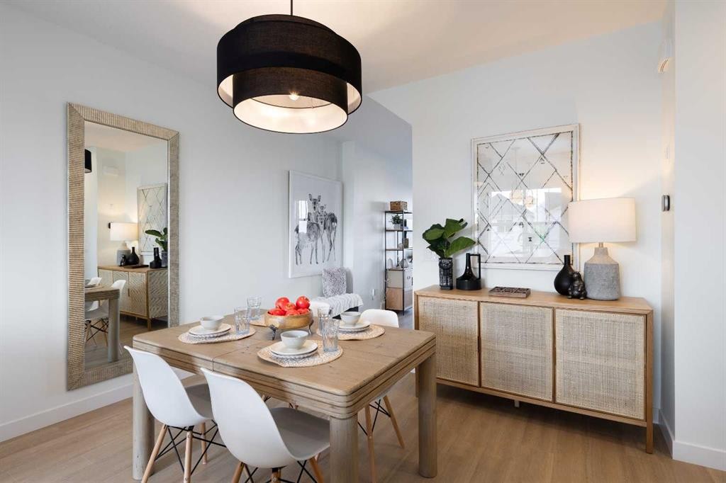 150 Wild Rose Way Se, Calgary, AB - Indoor Photo Showing Dining Room