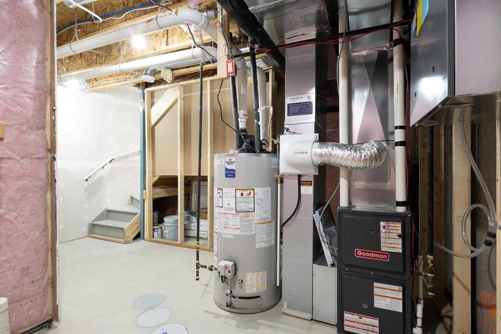 150 Wild Rose Way Se, Calgary, AB - Indoor Photo Showing Basement