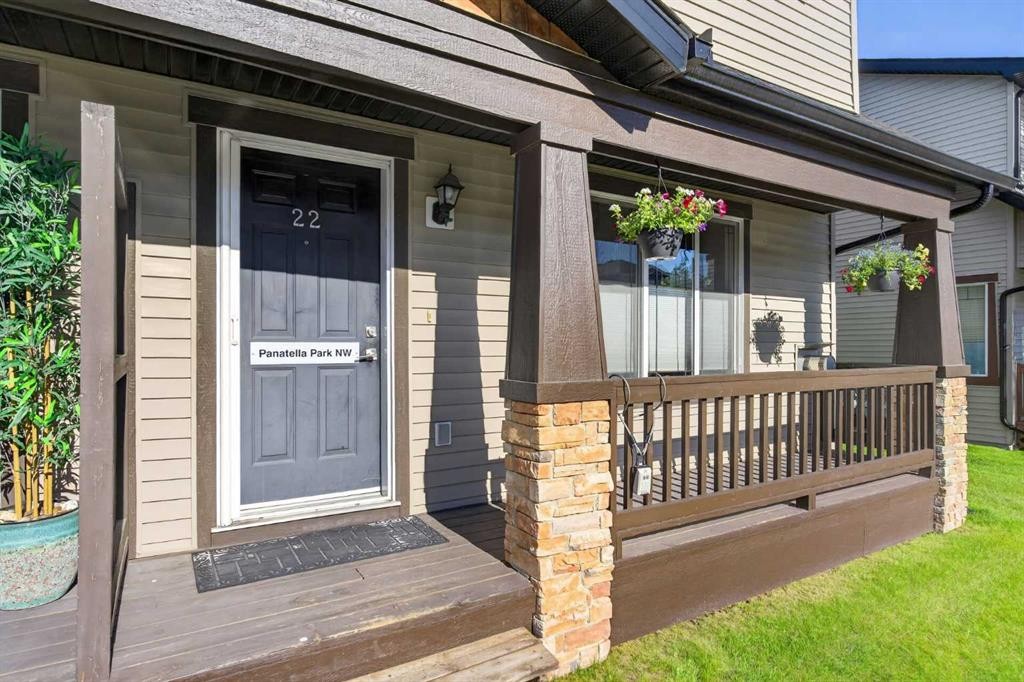 22 Panatella Park Nw, Calgary, AB - Outdoor With Deck Patio Veranda With Exterior