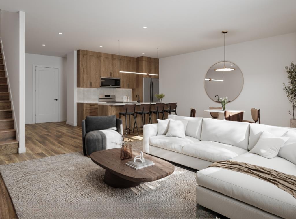 52 Eston Lane Se, Calgary, AB - Indoor Photo Showing Living Room