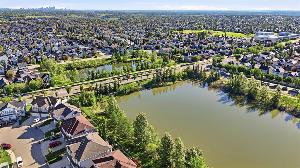 4 Everglen Grove Sw, Calgary, AB - Outdoor With Body Of Water With View