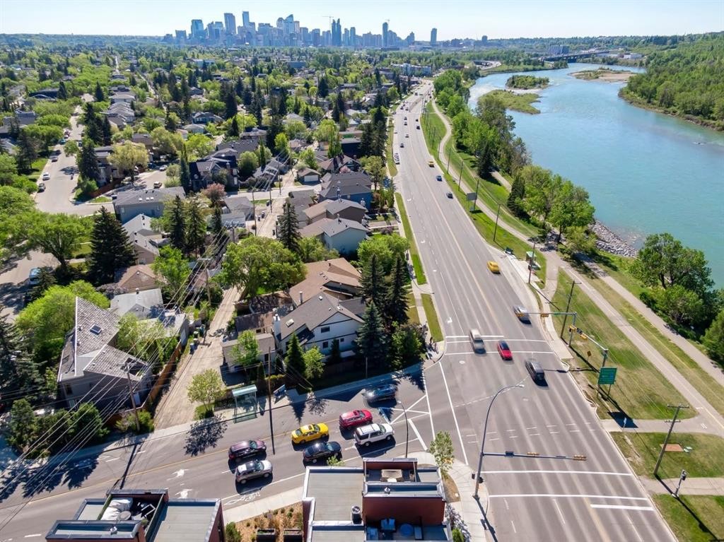 2927 7 Avenue Nw, Calgary, AB - Outdoor With Body Of Water With View
