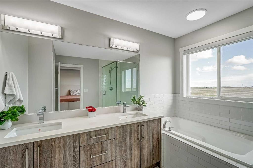 349 Corner Meadows Way Ne, Calgary, AB - Indoor Photo Showing Bathroom