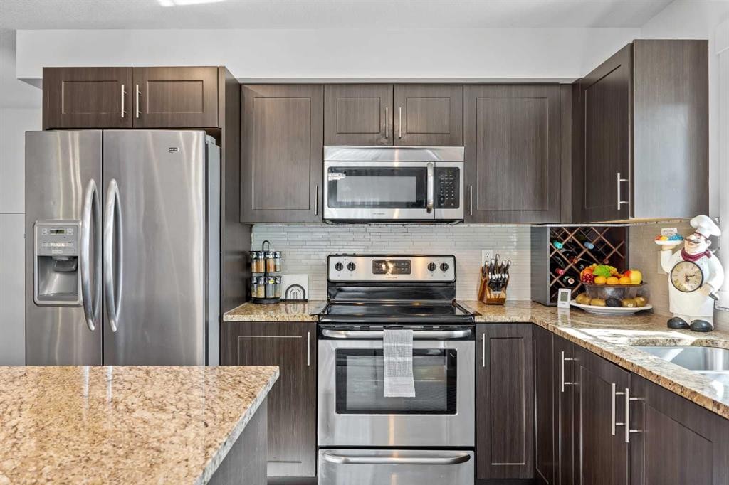 5309-755 Copperpond Boulevard Se, Calgary, AB - Indoor Photo Showing Kitchen With Stainless Steel Kitchen With Upgraded Kitchen