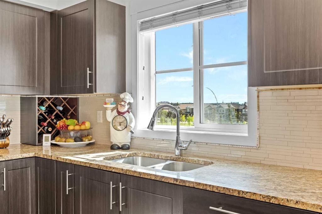 5309-755 Copperpond Boulevard Se, Calgary, AB - Indoor Photo Showing Kitchen With Double Sink