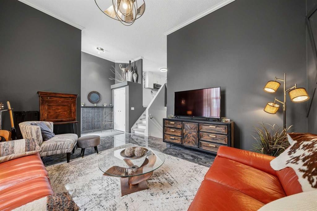 119 Applemont Close Se, Calgary, AB - Indoor Photo Showing Living Room