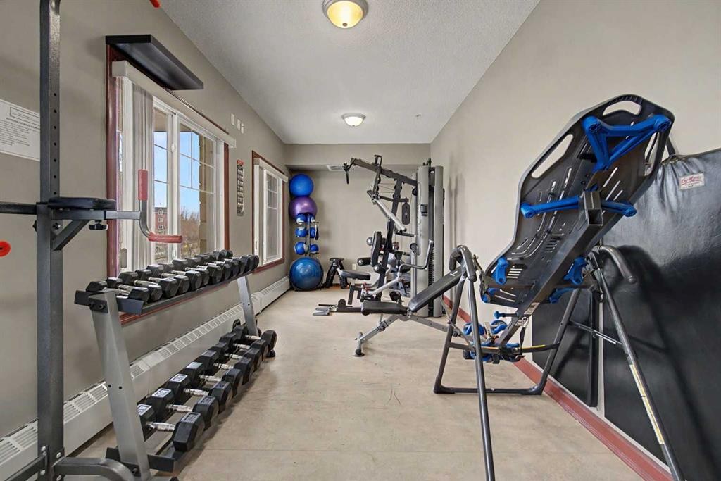 415-263 Macewan Road, Edmonton, AB - Indoor Photo Showing Gym Room