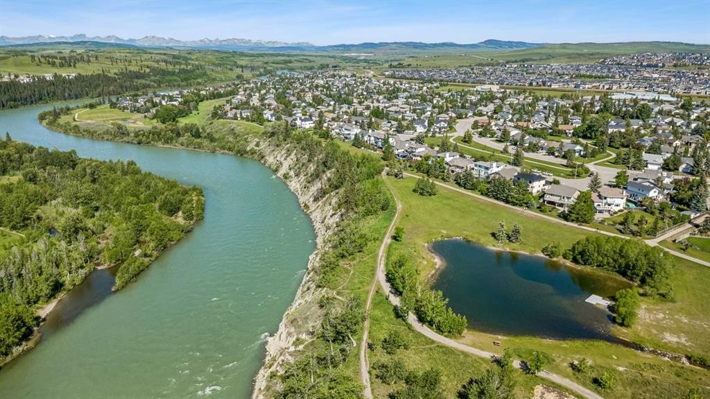 52 West Edge Road, Cochrane, AB - Outdoor With Body Of Water With View