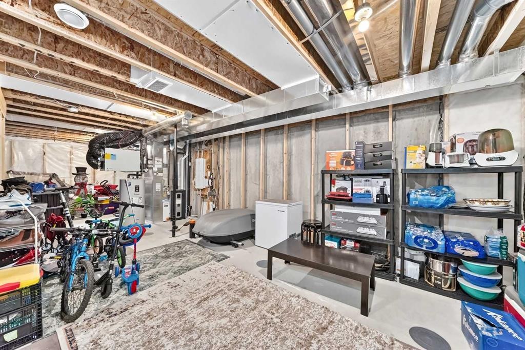112 Carrington Boulevard Nw, Calgary, AB - Indoor Photo Showing Basement