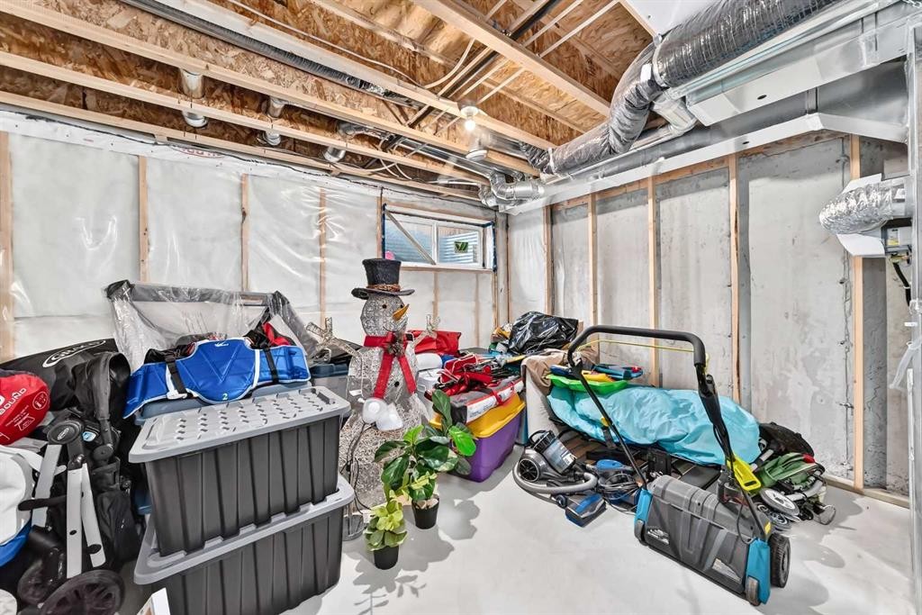 112 Carrington Boulevard Nw, Calgary, AB - Indoor Photo Showing Basement