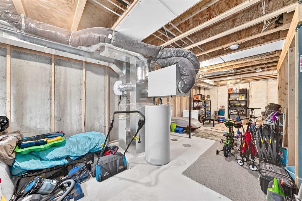 112 Carrington Boulevard Nw, Calgary, AB - Indoor Photo Showing Basement