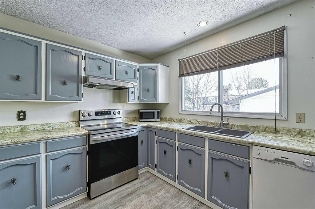 3523 48 Street Ne, Calgary, AB - Indoor Photo Showing Kitchen With Double Sink