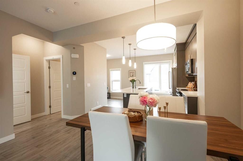 156 Livingston Common Ne, Calgary, AB - Indoor Photo Showing Dining Room