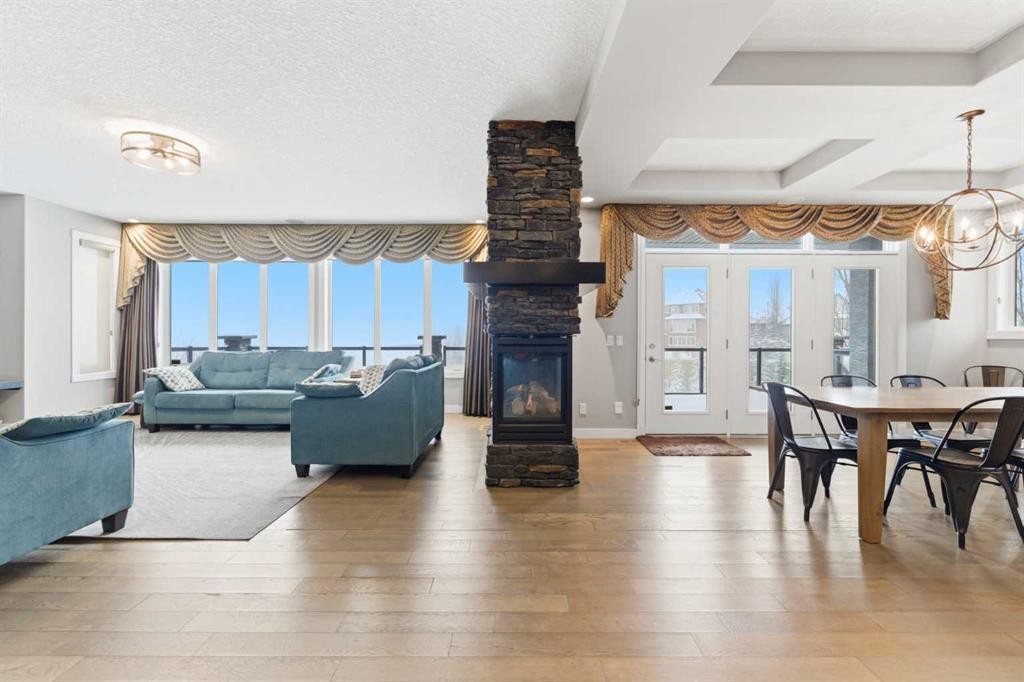 187 Cranarch Circle Se, Calgary, AB - Indoor With Fireplace