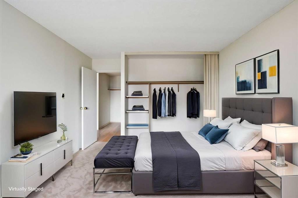 609-221 6 Avenue Se, Calgary, AB - Indoor Photo Showing Bedroom