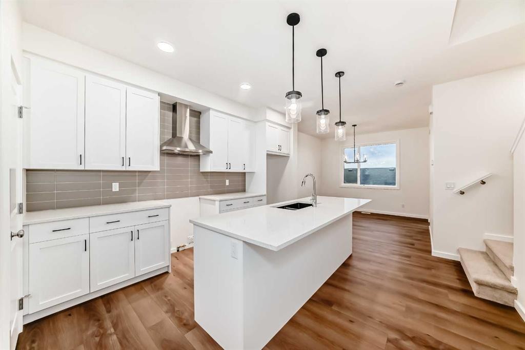12 Savanna Place Ne, Calgary, AB - Indoor Photo Showing Kitchen With Upgraded Kitchen