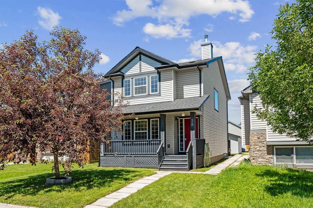 28 Saddlebrook Gardens Ne, Calgary, AB - Outdoor With Deck Patio Veranda