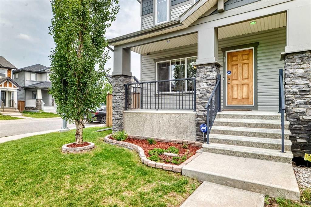 41 Skyview Ranch Manor Ne, Calgary, AB - Outdoor With Deck Patio Veranda With Facade