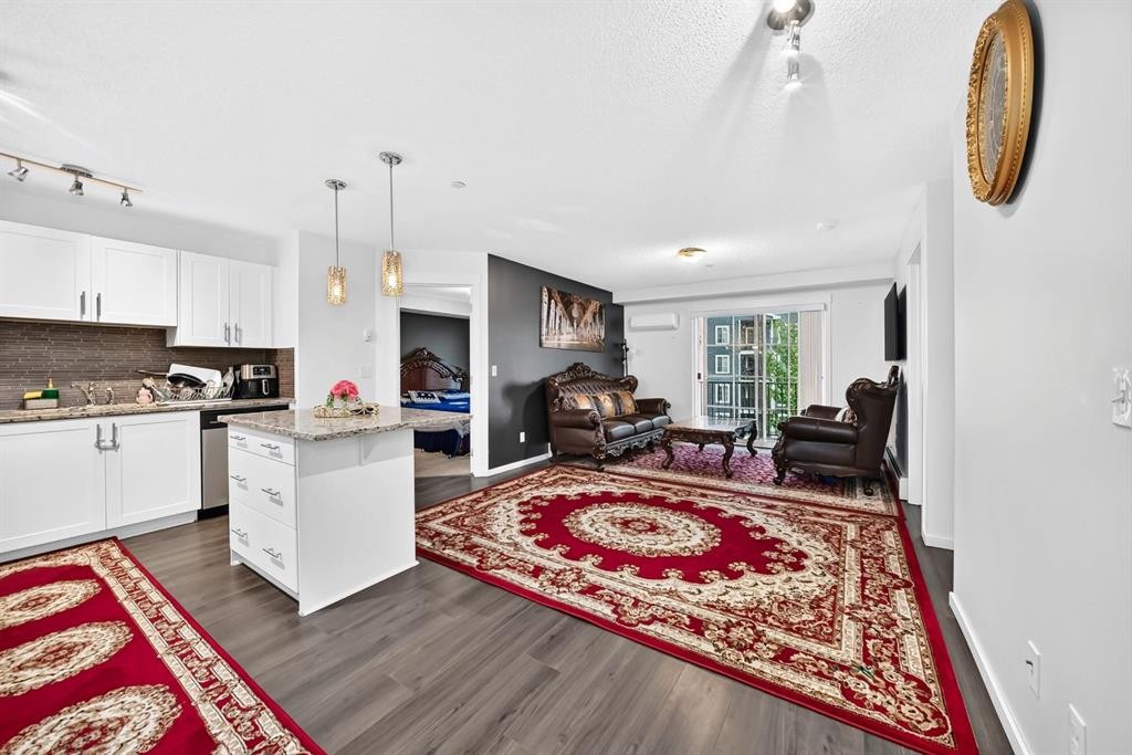 4310-755 Copperpond Boulevard Se, Calgary, AB - Indoor Photo Showing Kitchen With Upgraded Kitchen