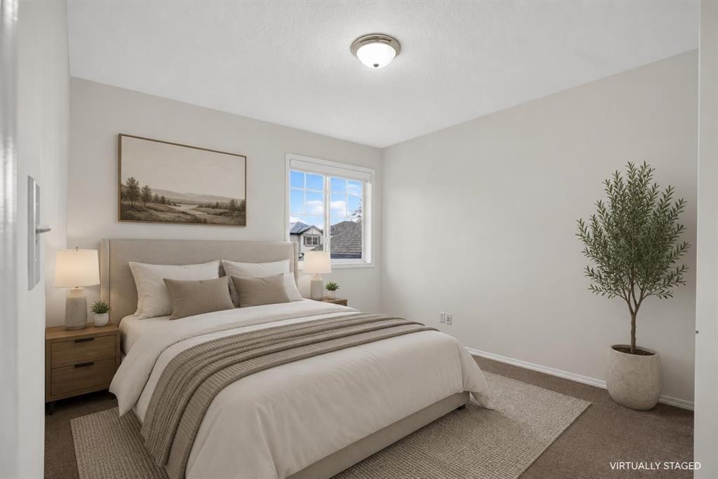 338 Panamount Drive Nw, Calgary, AB - Indoor Photo Showing Bedroom