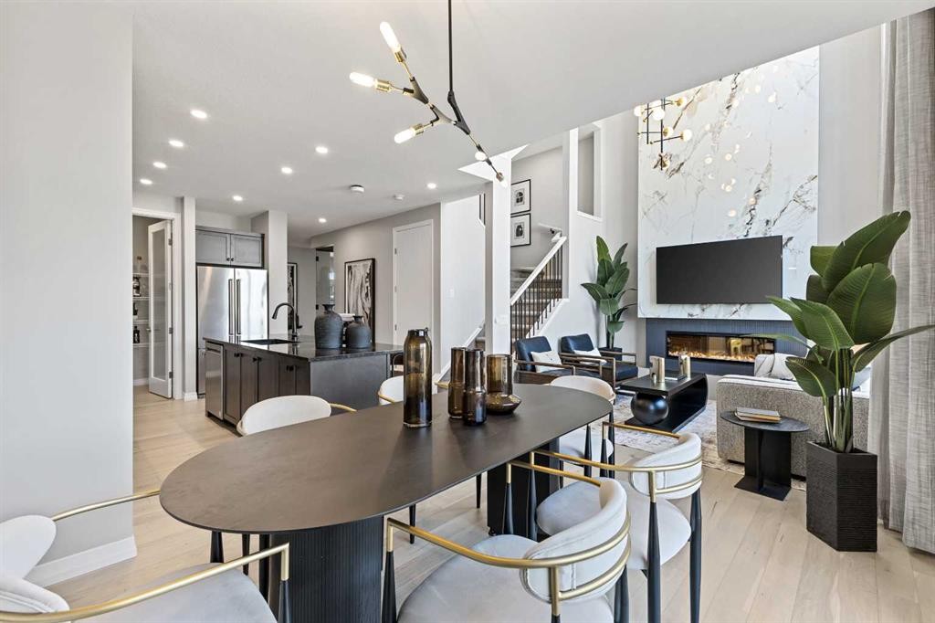 412 Legacy Circle Se, Calgary, AB - Indoor Photo Showing Dining Room