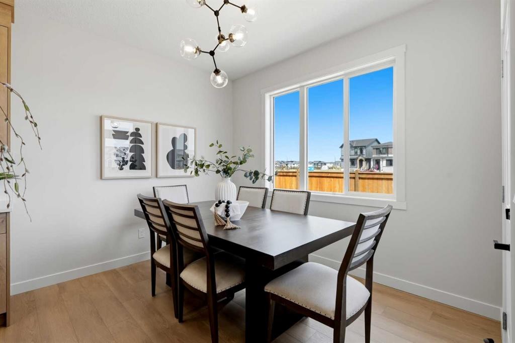695 Buffaloberry Manor Se, Calgary, AB - Indoor Photo Showing Dining Room