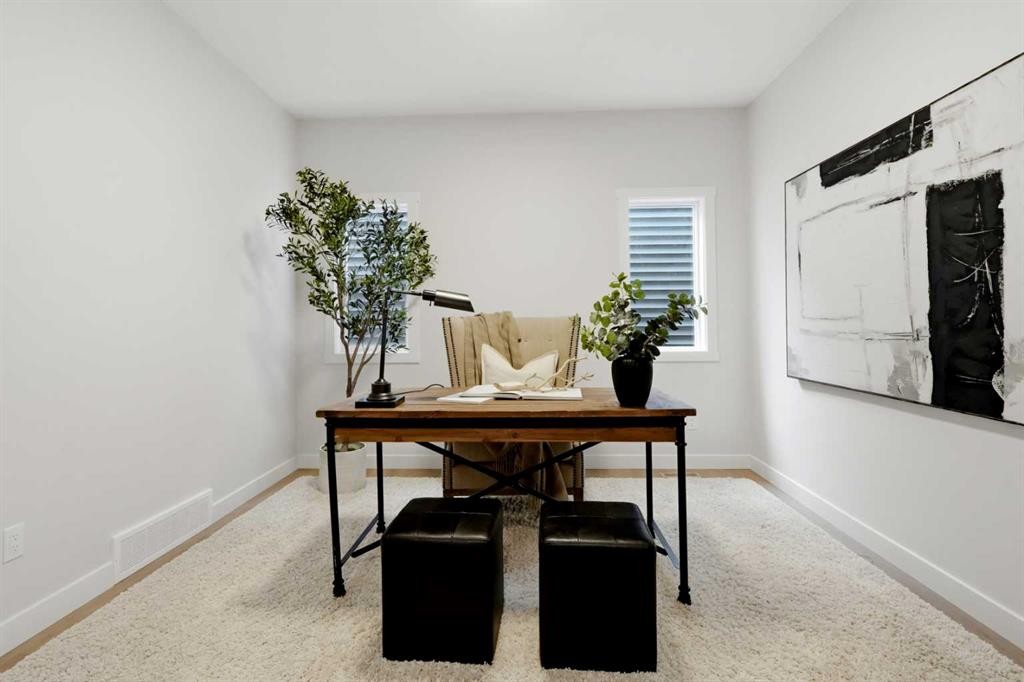 695 Buffaloberry Manor Se, Calgary, AB - Indoor Photo Showing Office