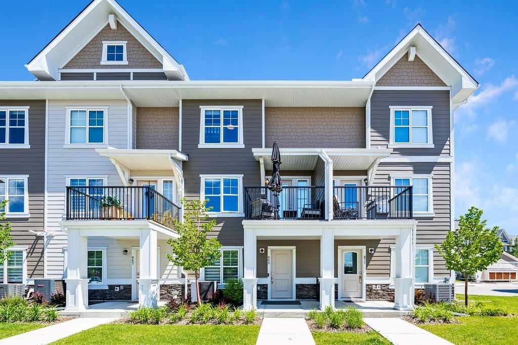 869 Cranston Avenue Se, Calgary, AB - Outdoor With Balcony With Facade